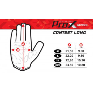 Pirštinės ProX Contest Long grey