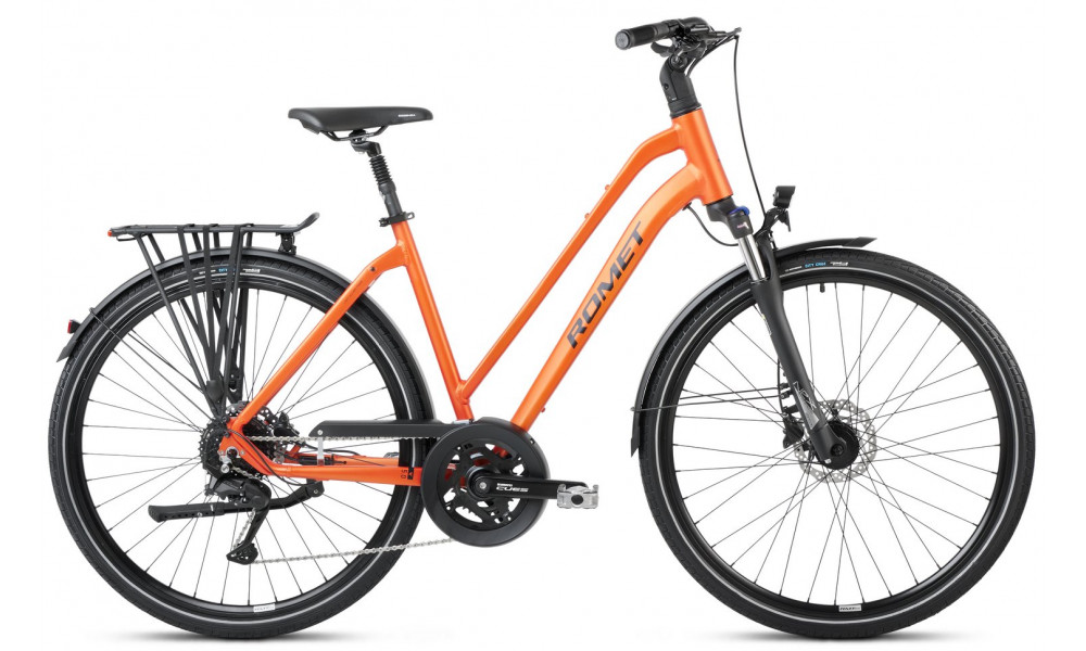 Dviratis Romet Gazela 5 CS 2025 orange-black 