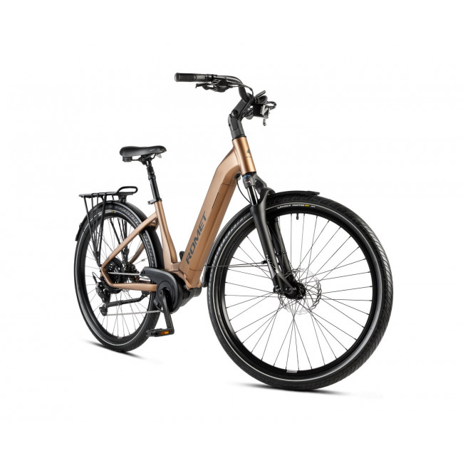 Elektrinis dviratis Romet e-Modeco URB 2.0 720WH 2024 brown-black