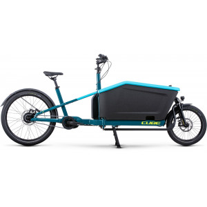 Elektrinis dviratis Cube Cargo Hybrid 500 blue'n'lime 2024