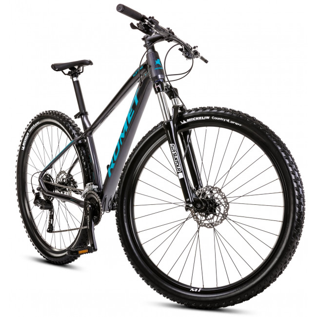 Dviratis Romet Mustang M1 CS 2024 anthracite-turquoise