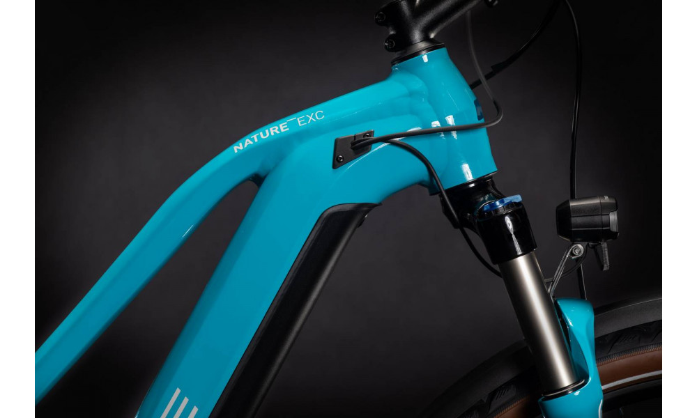 Elektrinis dviratis Cube Nature Hybrid EXC 625 Allroad petrol'n'darkblue 2021 - 5
