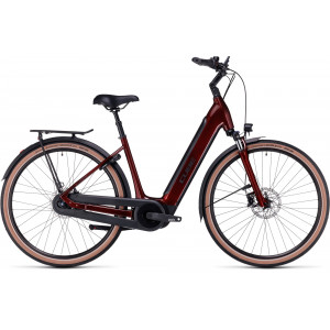 Elektrinis dviratis Cube Supreme Hybrid Pro 500 Easy Entry 26 red'n'black 2024