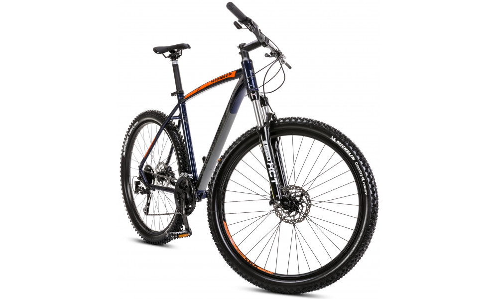 Dviratis Romet Rambler R7.3 2025 dark blue-orange - 7