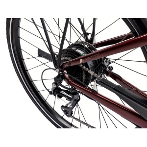 Elektrinis dviratis Romet e-Gazela 1.0 504WH 2024 bordo
