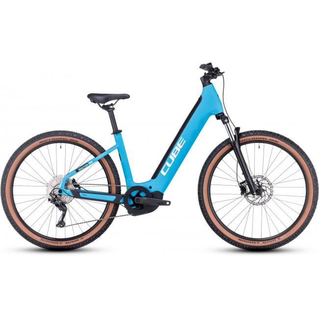Elektrinis dviratis Cube Reaction Hybrid ONE 500 Easy Entry 27.5 skyblue'n'white 2024