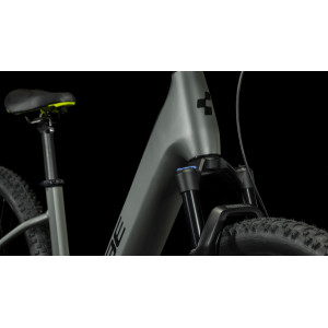 Elektrinis dviratis Cube Reaction Hybrid Pro 500 Easy Entry 27.5 flashgrey'n'green 2024