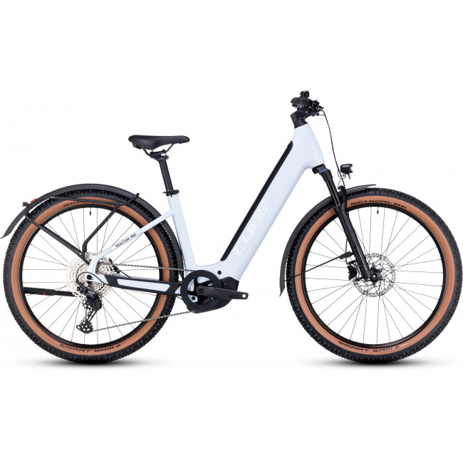 Elektrinis dviratis Cube Reaction Hybrid Pro 625 Allroad Easy Entry 27.5 flashwhite'n'black 2024