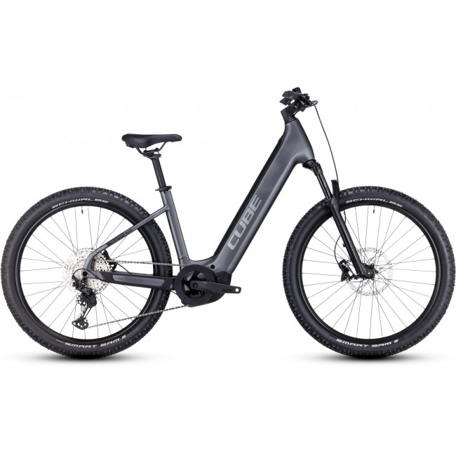 Elektrinis dviratis Cube Reaction Hybrid Race 625 Easy Entry 27.5 grey'n'metal 2024
