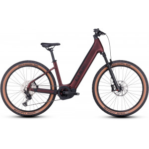 Elektrinis dviratis Cube Reaction Hybrid SLX 750 Easy Entry 27.5 rubyred'n'black 2024