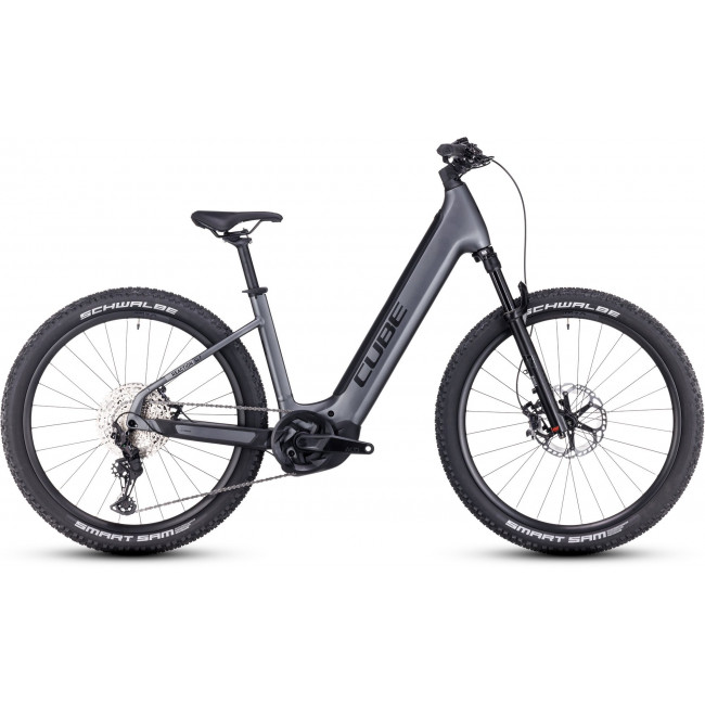 Elektrinis dviratis Cube Reaction Hybrid SLT 750 Easy Entry 27.5 prizmsilver'n'grey 2024