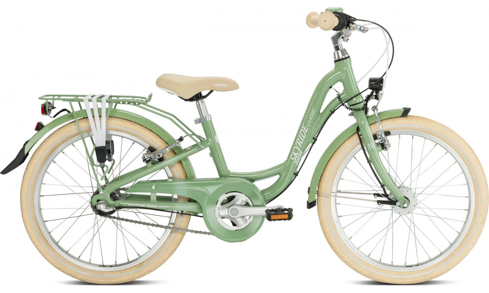 Dviratis PUKY Skyride 20-3 Classic Alu retro green - 1