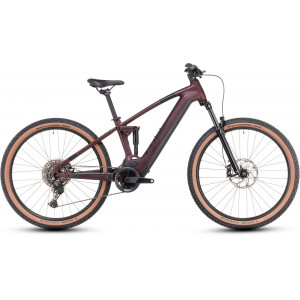 Elektrinis dviratis Cube Stereo Hybrid 120 ONE 625 27.5 rubyred'n'black 2024