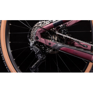 Elektrinis dviratis Cube Stereo Hybrid 120 ONE 750 27.5 rubyred'n'black 2024