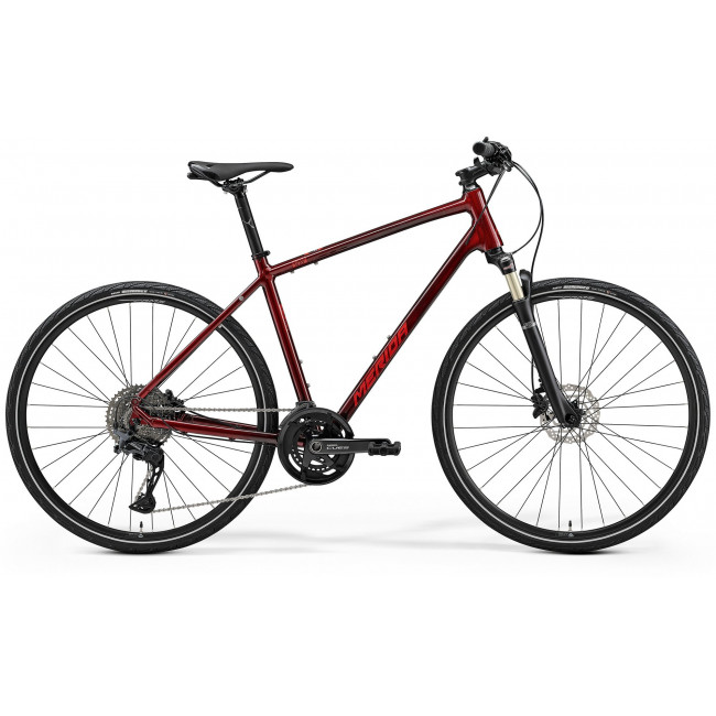 Dviratis Merida Crossway 700 III1 dark strawberry(red)