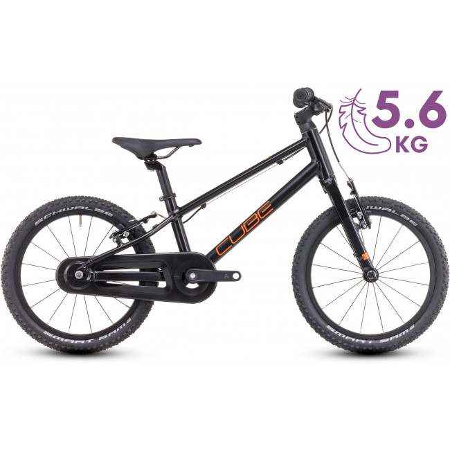 Dviratis Cube Numove 160 black'n'orange 2025