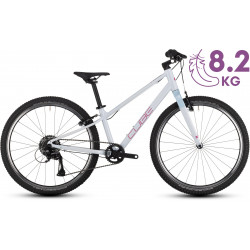 Dviratis Cube Numove 240 flashwhite'n'pink 2025