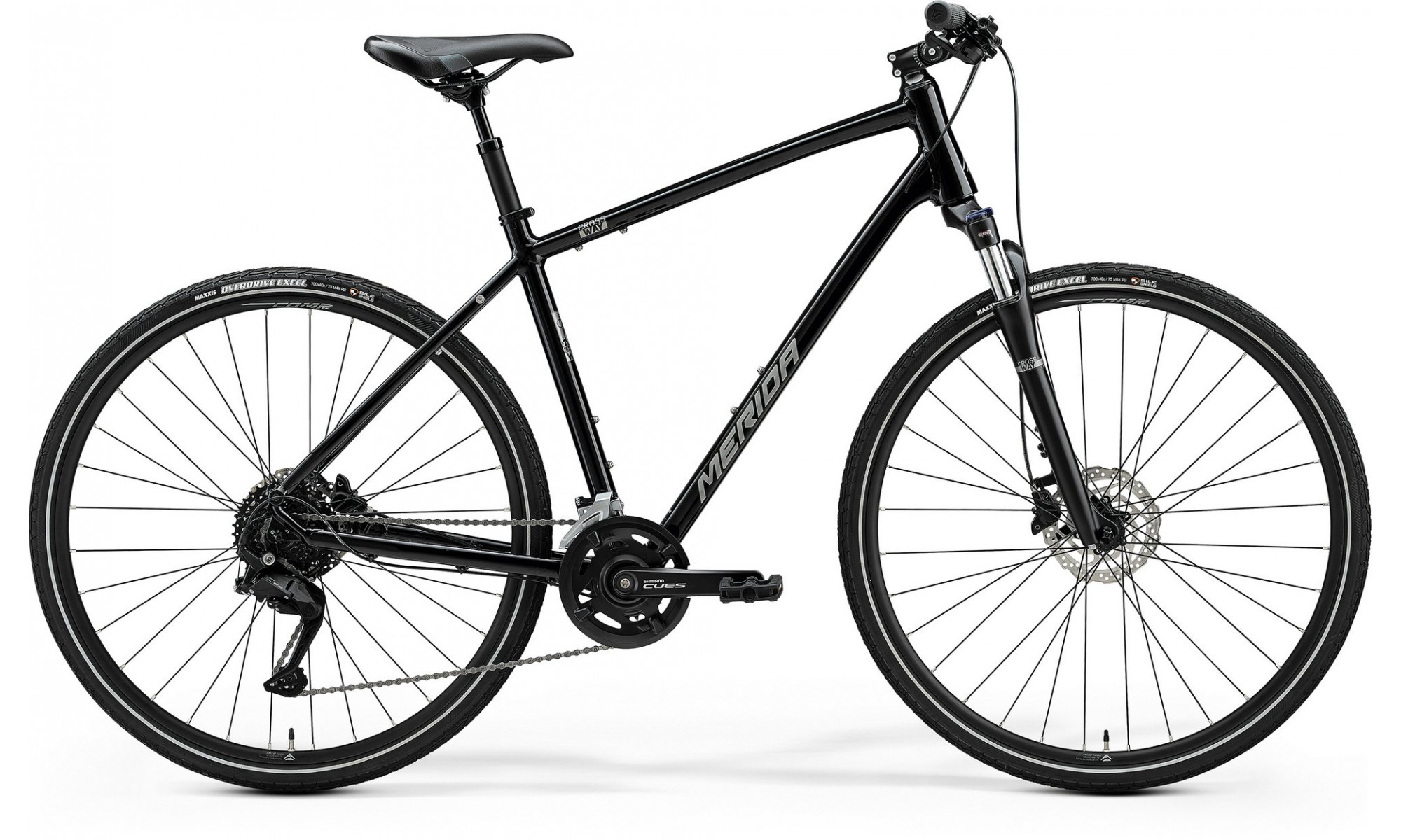 Dviratis Merida Crossway 100 III2 glossy black(silver) 