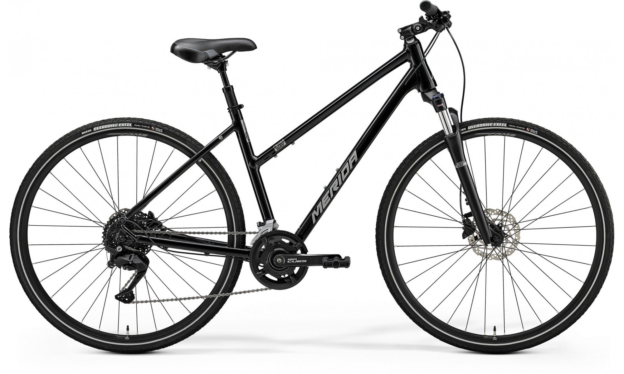 Dviratis Merida Crossway 100 III2 Lady glossy black(silver) 