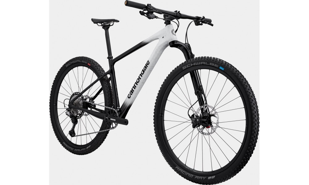 Dviratis Cannondale Scalpel 29" HT Hi-Mod 1 cashmere white-jet black splatter - 7