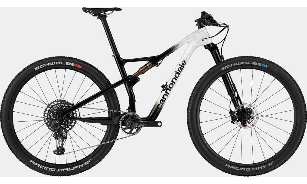 Dviratis Cannondale Scalpel 29" Hi-Mod 1 cashmere white-jet black splatter - 1