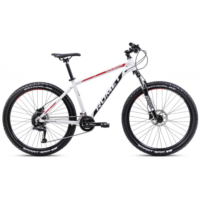 Dviratis Romet Rambler R7.2 CS 2024 white-red-black