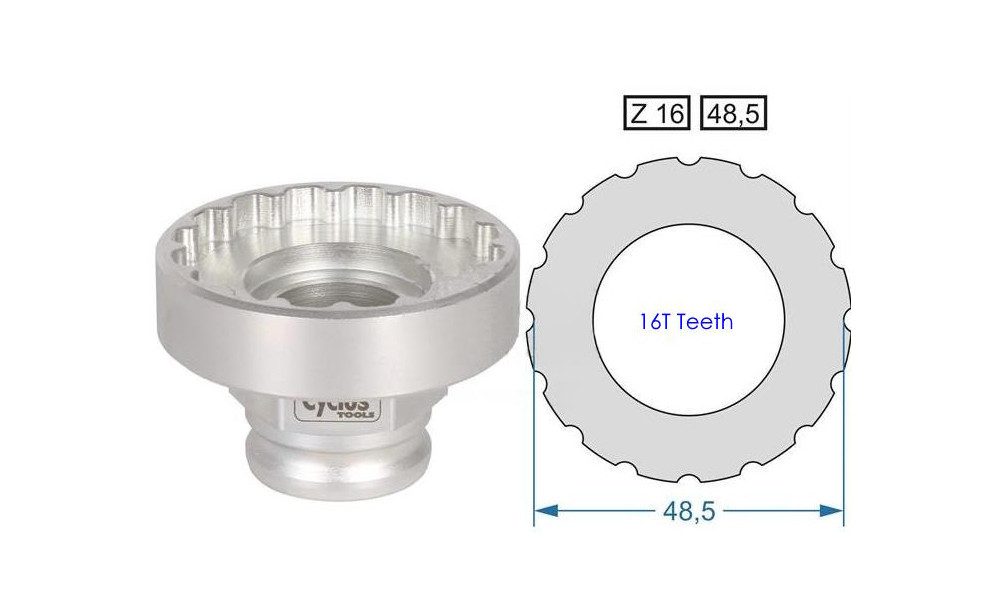 Įrankis Cyclus Tools Snap.In for bottom bracket T47 Campagnolo Pro-Tech 47 x 86 (7202726) 