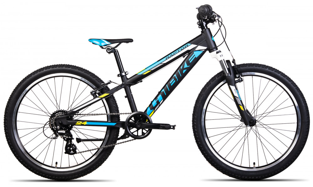 Dviratis Unibike Raptor 24 2024 black-blue 