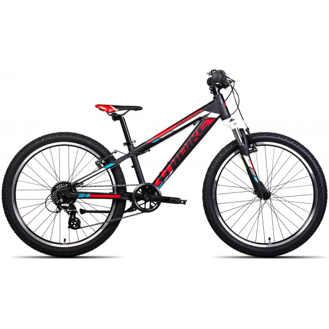 Dviratis Unibike Raptor 24 2024 black-red