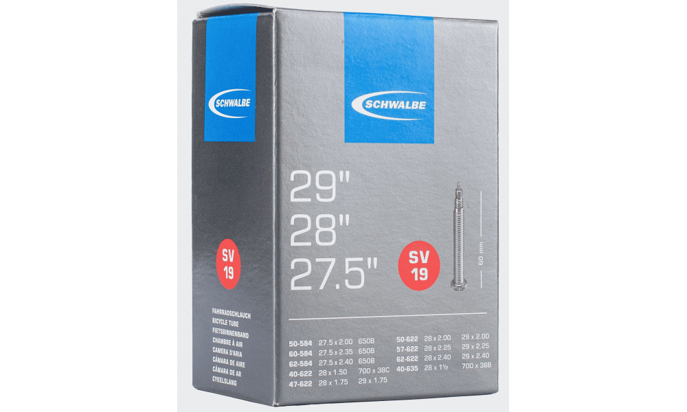 Kamera 29/28/27.5" Schwalbe SV19 60mm (40/62-584/635) - 1