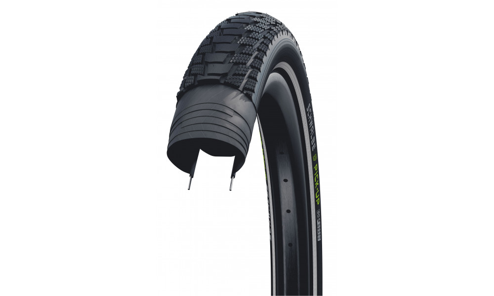 Padanga 20" Schwalbe Pick-Up HS609, Perf Wired 65-406 / 20x2.60 Super Defense - 5