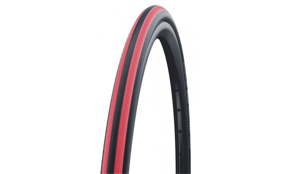 Padanga 24" Schwalbe Rightrun HS387, Active Wired 25-540 / 24x1.00 Red Stripes 