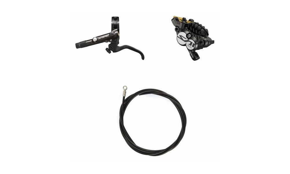 Diskiniai stabdžiai priekiniai Shimano SAINT BL-M820-B (L) + BR-M820 (F) Metal J-kit 