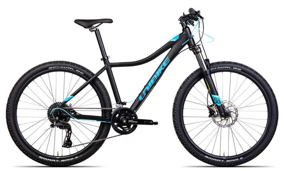 Dviratis Unibike Fusion Lady 27.5 2024 black-turquoise 