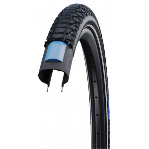 Padanga 27.5" Schwalbe Marathon Plus Tour HS 619, Perf Wired 55-584 / 27.5x2.15 Addix E Black-Reflex