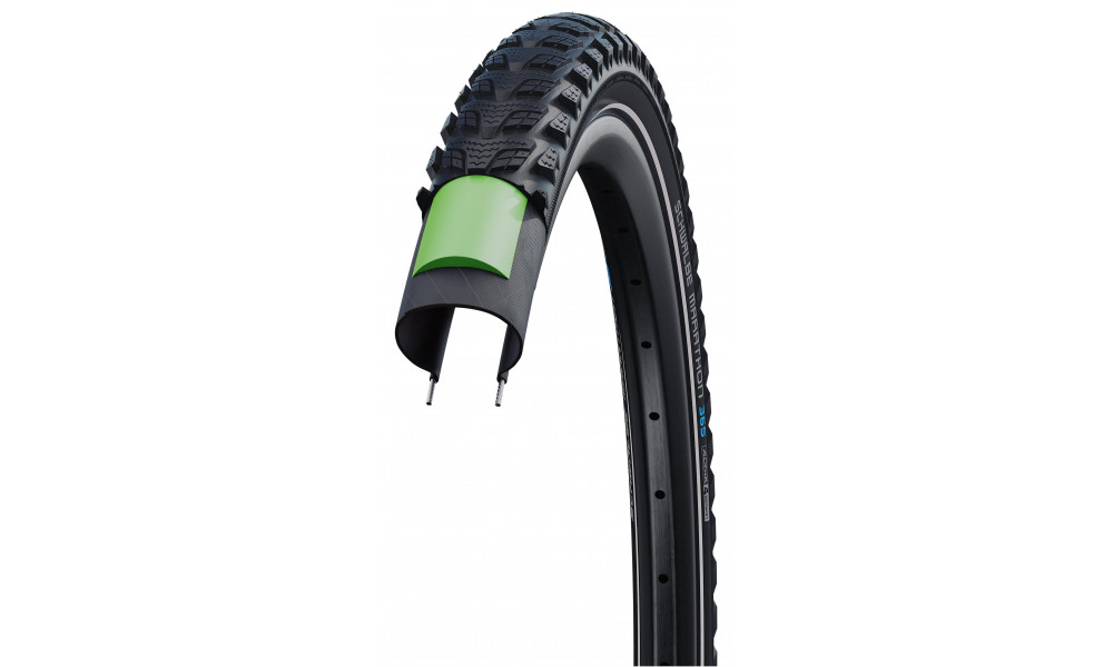 Padanga 20" Schwalbe Marathon 365 HS 475, Perf Wired 40-406 / 20x1.50 Addix 4Season Black-Reflex - 2