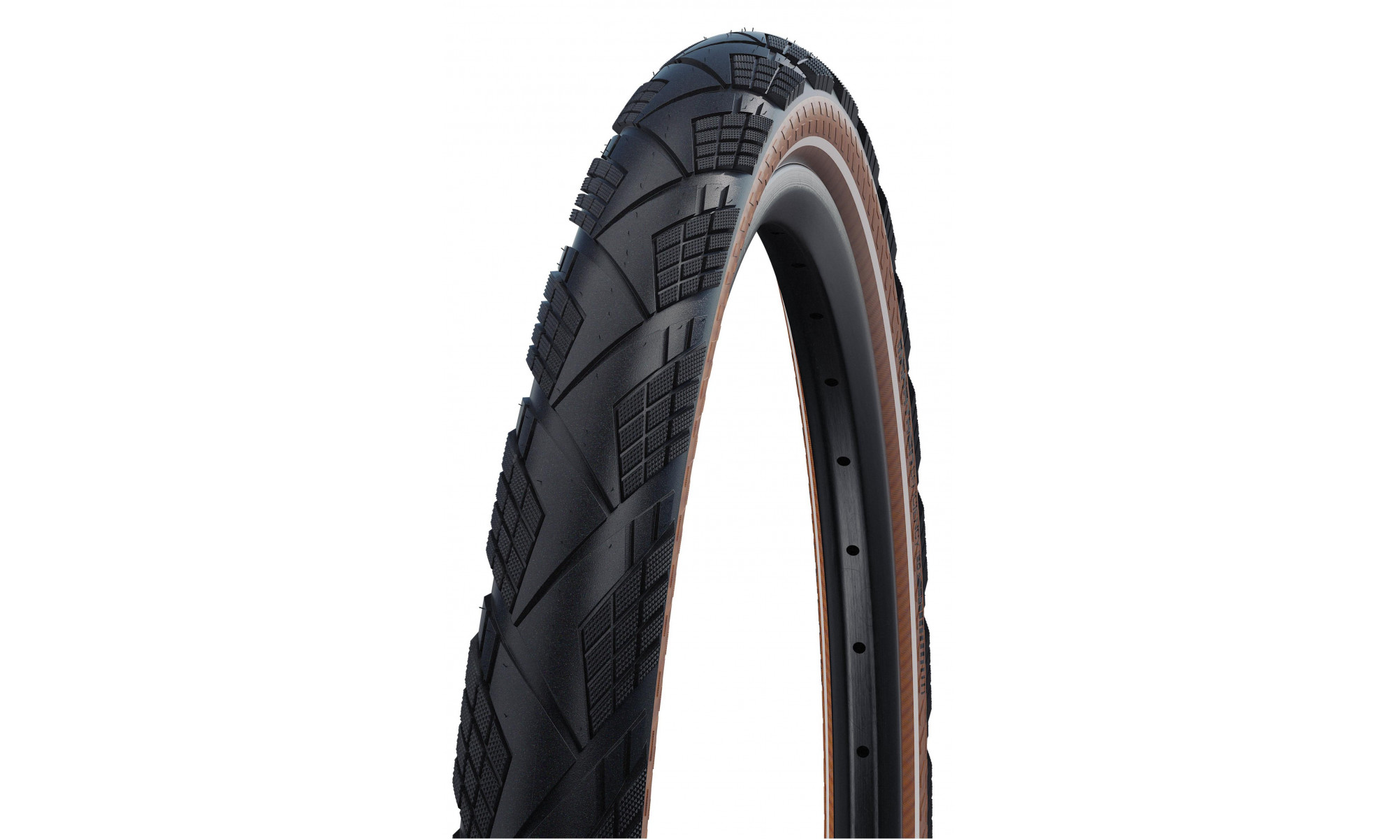 Padanga 28" Schwalbe Marathon Efficiency HS 617, Evo Fold. 55-622 / 28x2.15 Super Race Addix Race Transparent-Skin Reflex - 1