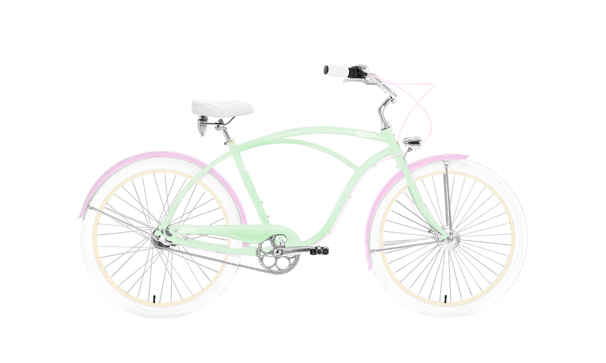 Dviratis Embassy Pistachio ALU 26" 3-speed 2024 pastel green 