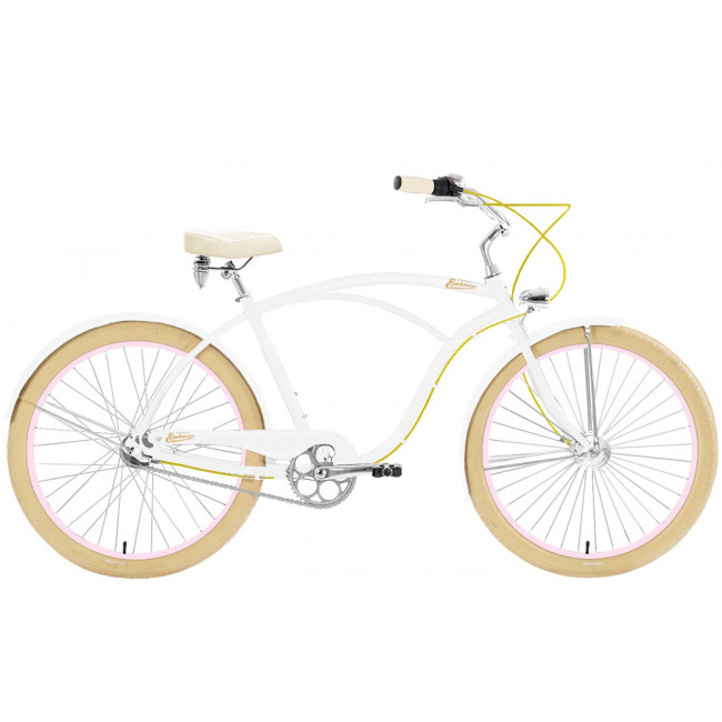 Dviratis Embassy White Rose ALU 26" 3-speed 2024 white