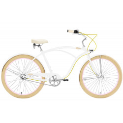 Dviratis Embassy White Rose ALU 26" 3-speed 2024 white