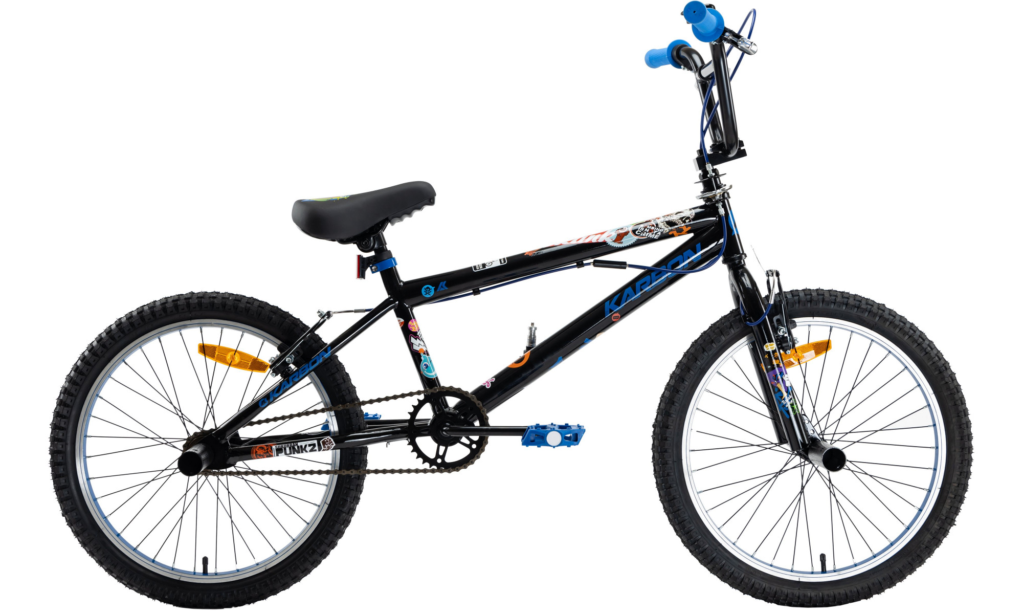 Dviratis Karbon BMX 20 black-blue - 19