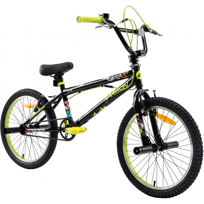 Dviratis Karbon BMX 20 black-lime