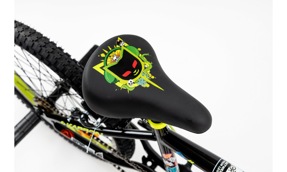 Dviratis Karbon BMX 20 black-lime - 2