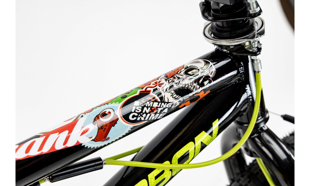 Dviratis Karbon BMX 20 black-lime - 3