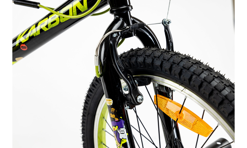 Dviratis Karbon BMX 20 black-lime - 8