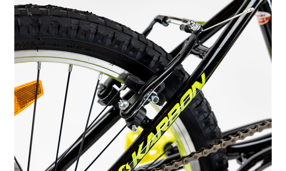 Dviratis Karbon BMX 20 black-lime - 12