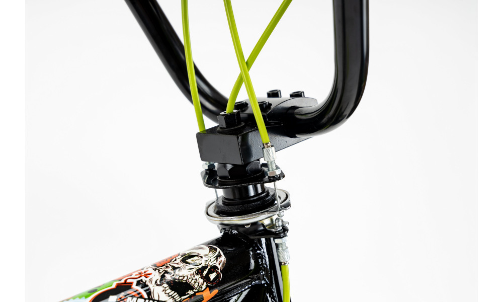 Dviratis Karbon BMX 20 black-lime - 15