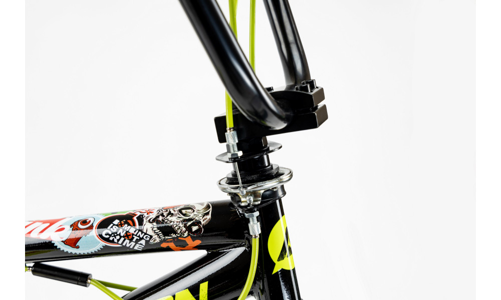 Dviratis Karbon BMX 20 black-lime - 17