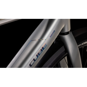 Elektrinis dviratis Cube Editor Hybrid SLX FE 400X sleekgrey'n'spectral 2025