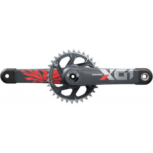 Priekinis žvaigždžių blokas SRAM X01 Eagle Superboost+ DUB 1x12-speed 32T Red